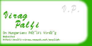 virag palfi business card